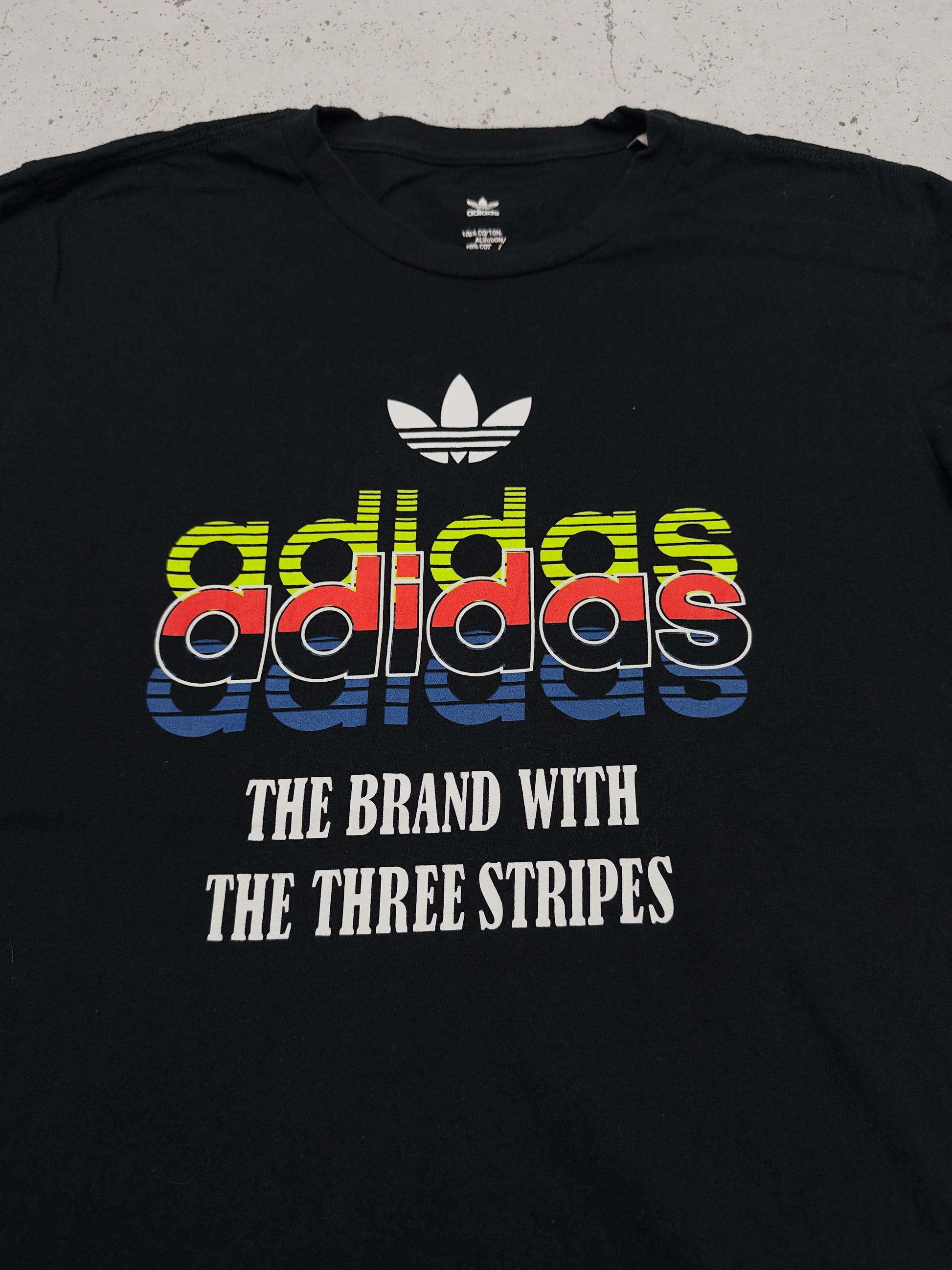 Adidas T-Shirt Schwarz Logo Detail