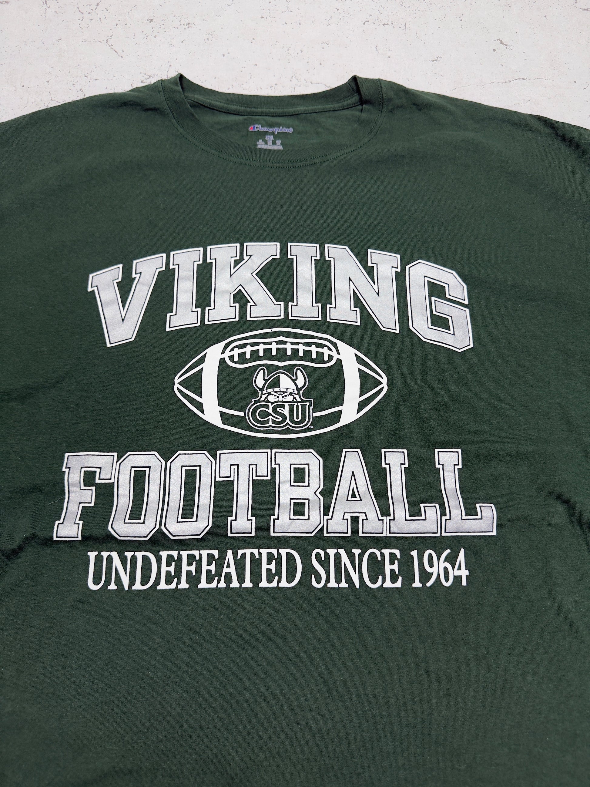 Champion Viking Football T-Shirt Grün Vorderseite