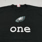 Philadelphia Eagles T-Shirt Schwarz Logo Detail