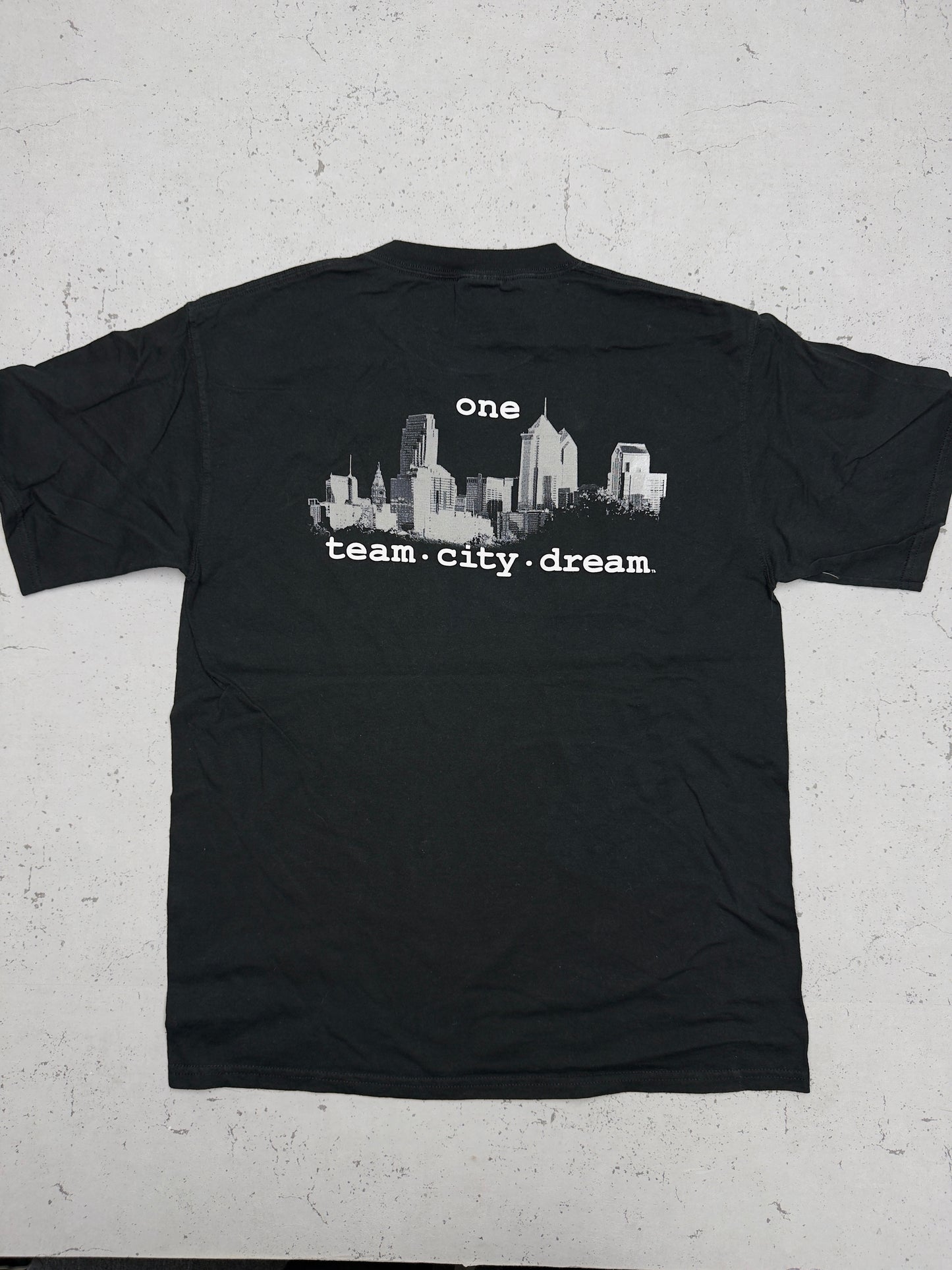 Philadelphia Eagles T-Shirt Schwarz Rückenprint one team city dream