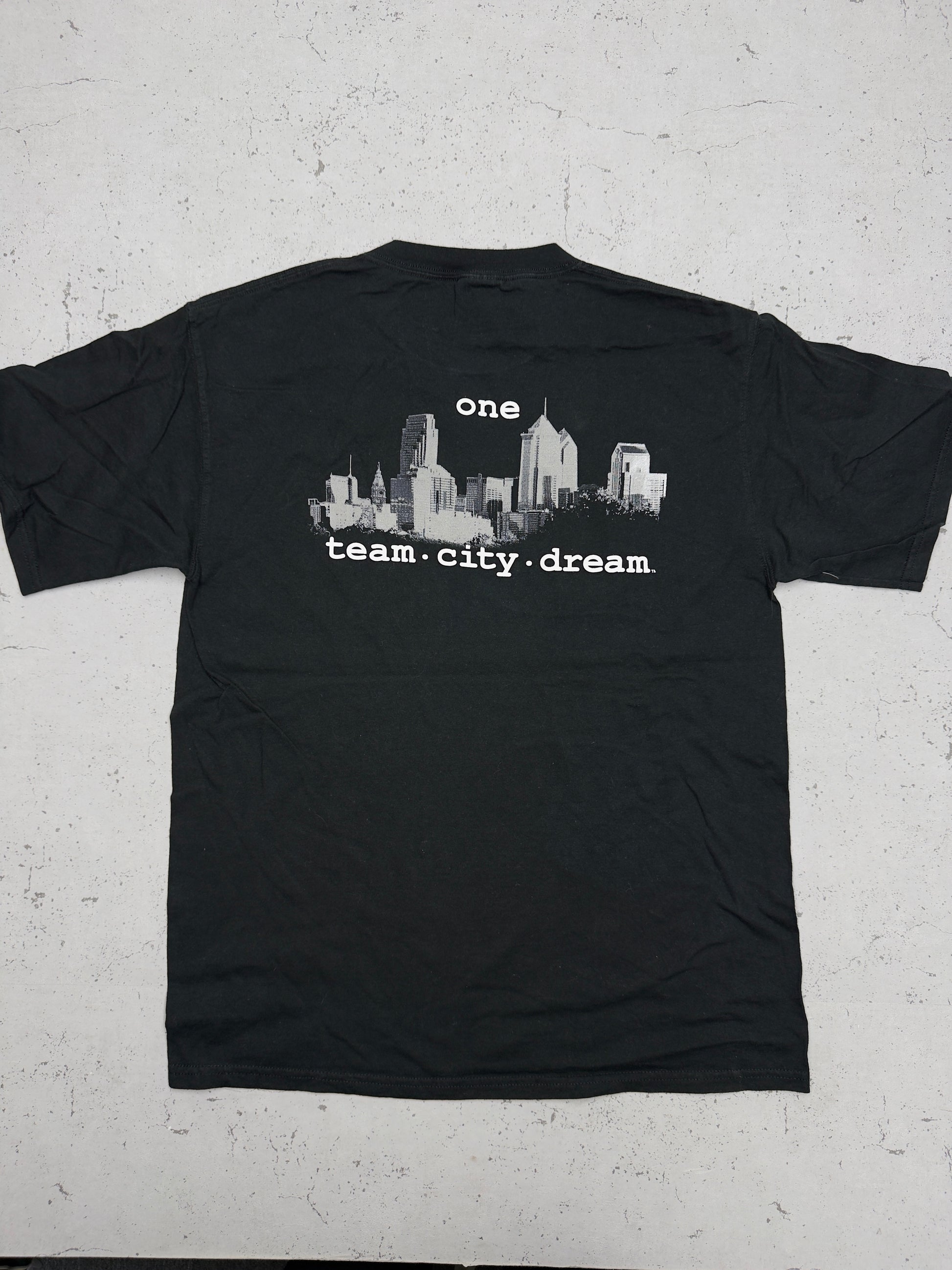 Philadelphia Eagles T-Shirt Schwarz Rückenprint one team city dream