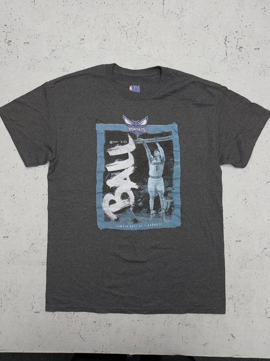 NBA Hornets Lamelo Ball vintage T-Shirt Shirt grau M