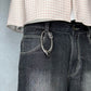 "Drip Star" Silber Karabiner mit Stern Design Star Charm Streetwear Anhänger