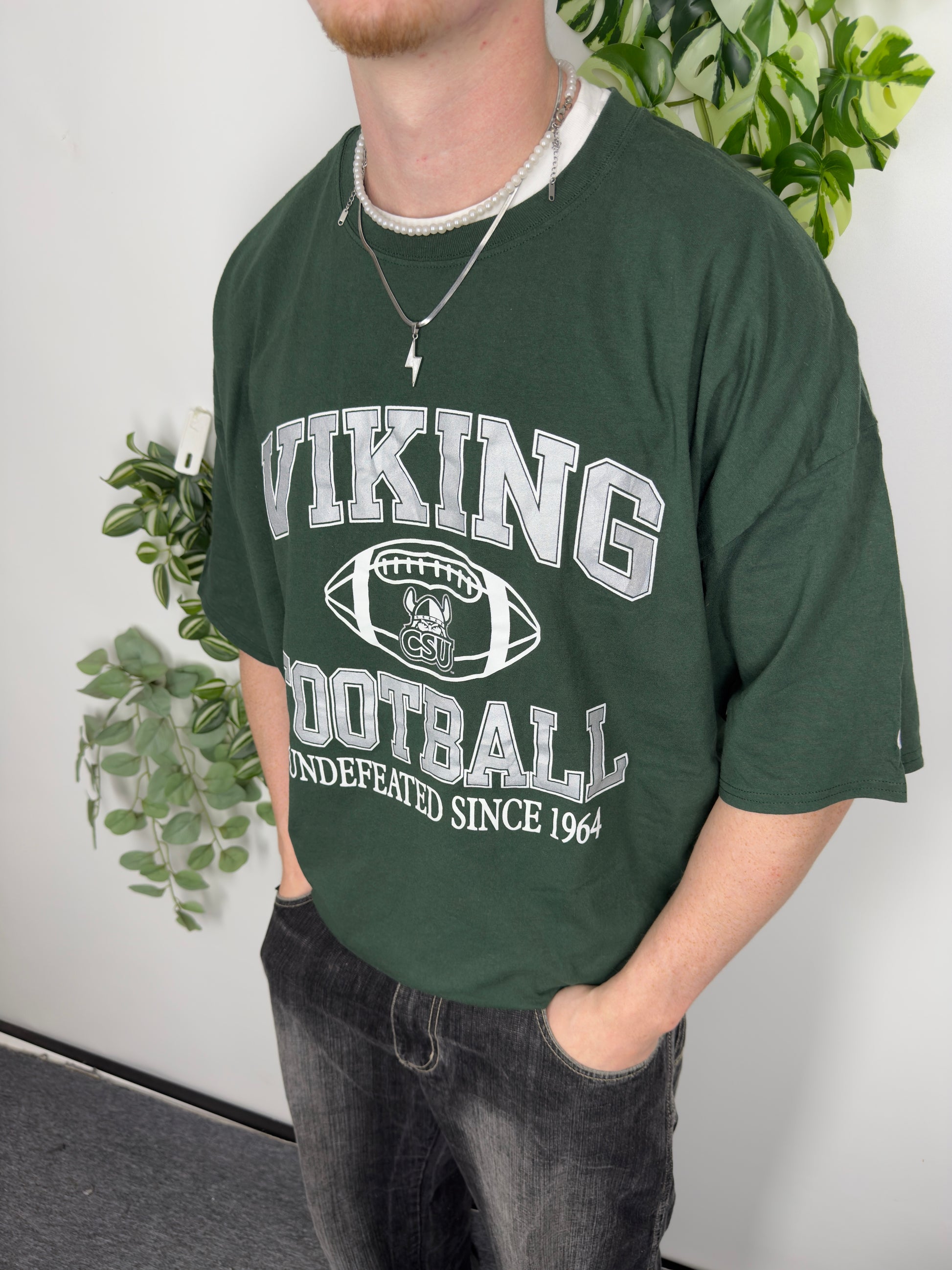 Champion Viking Football T-Shirt Grün Fitpic