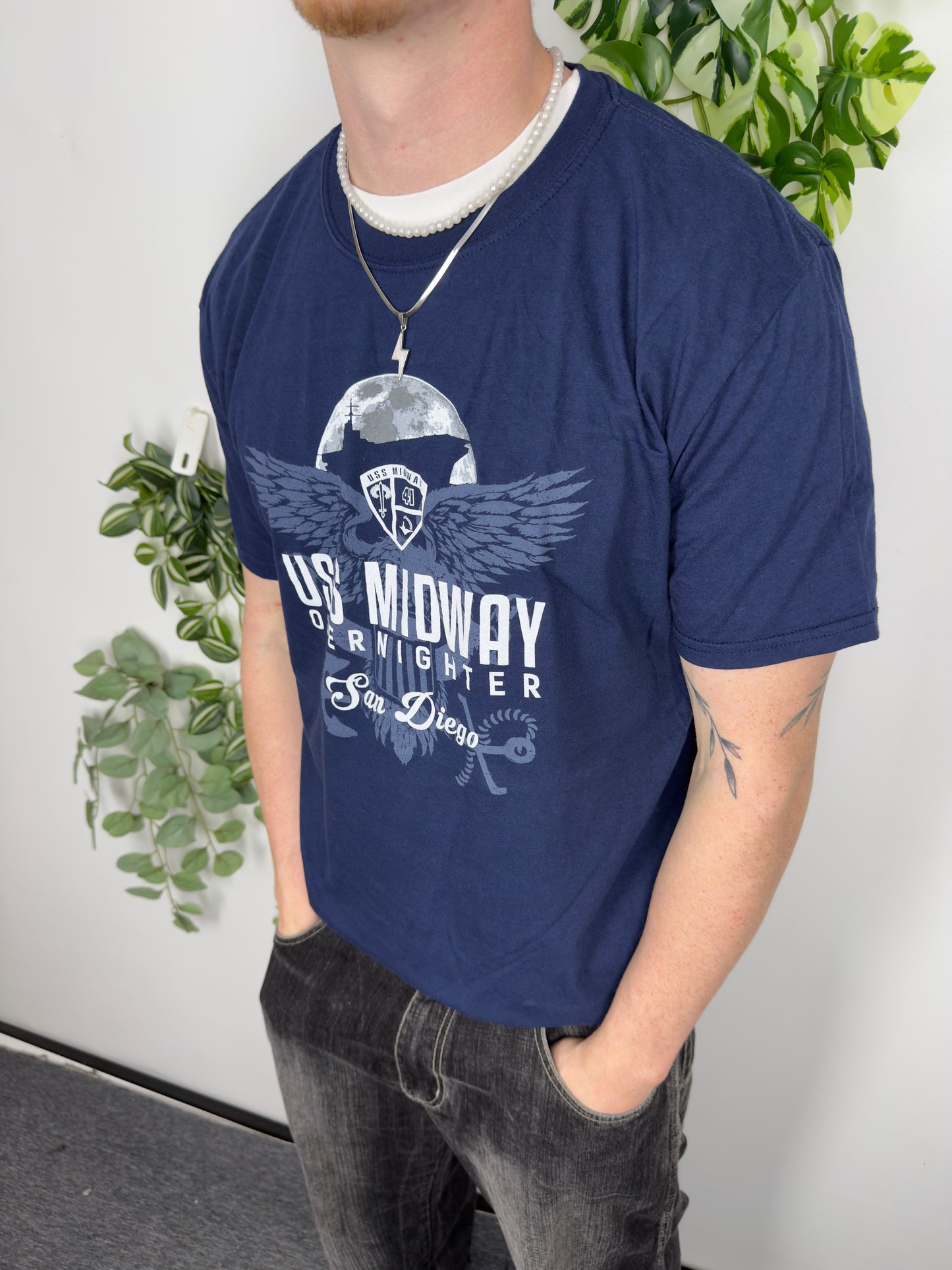 USS Midway T-Shirt Navy Fitpic