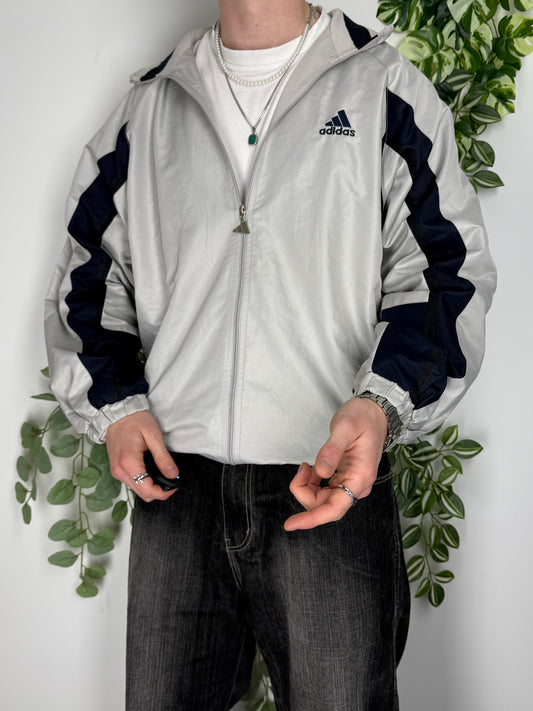 Adidas vintage Trackjacket Zipper Windjacke L