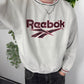 Reebok vintage Big Logo embroidery Crewneck grau M
