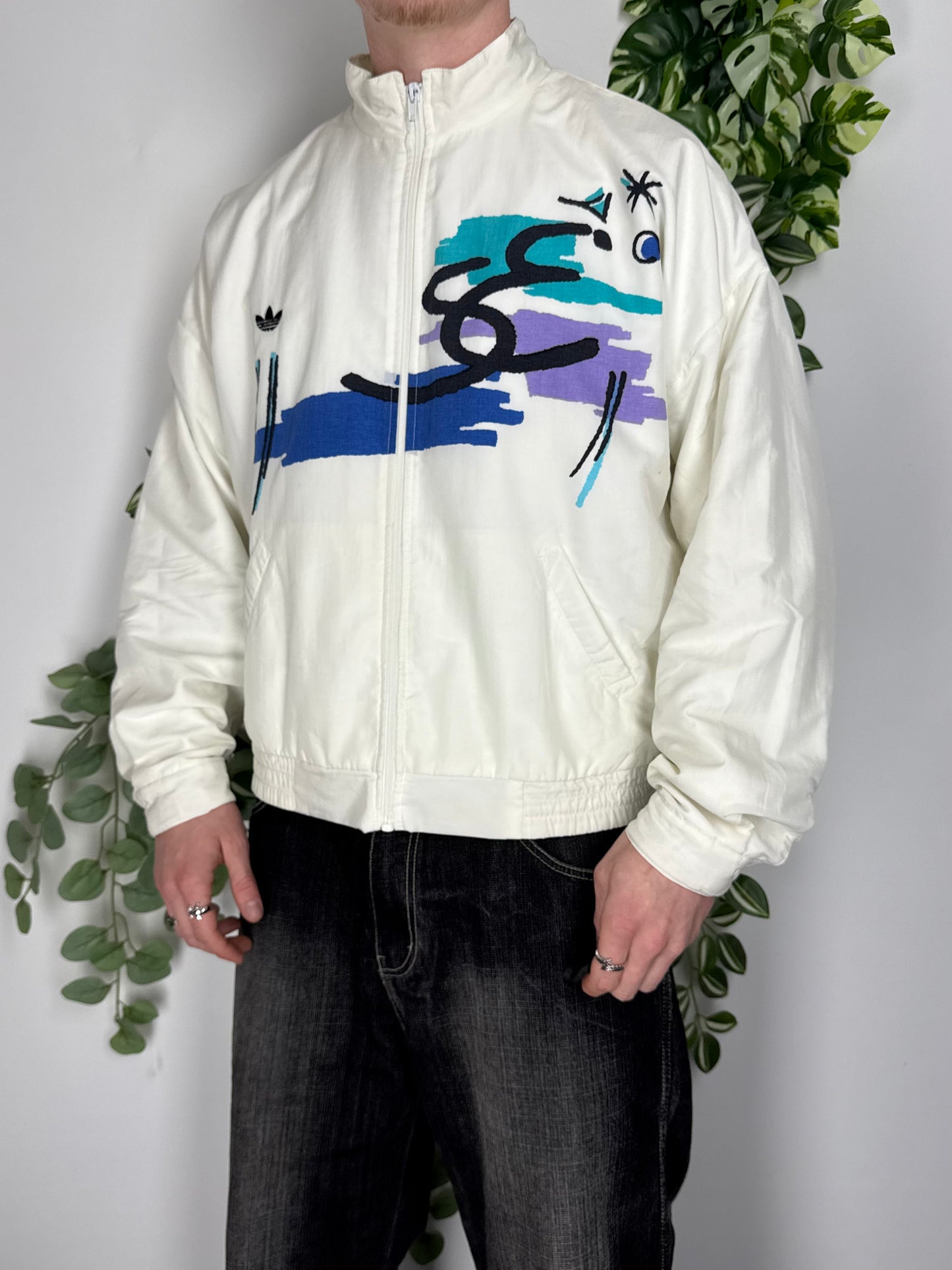 Adidas x Stefan Edberg 80s 90s vintage Tennis Trackjacket Zipper Jacke M