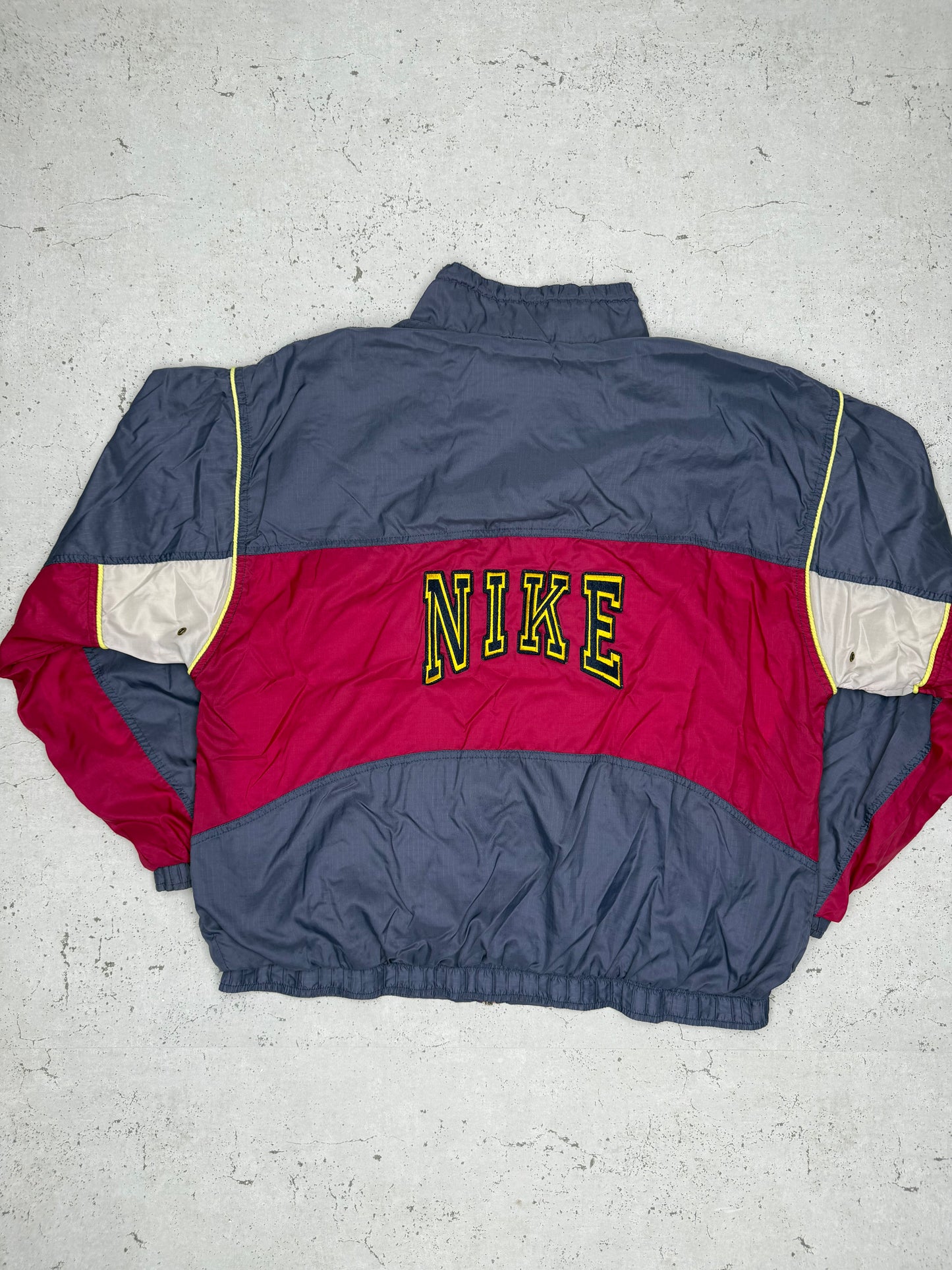 Nike vintage big Logo embroidered Spellout Trackjacket Windbreaker Jacke L