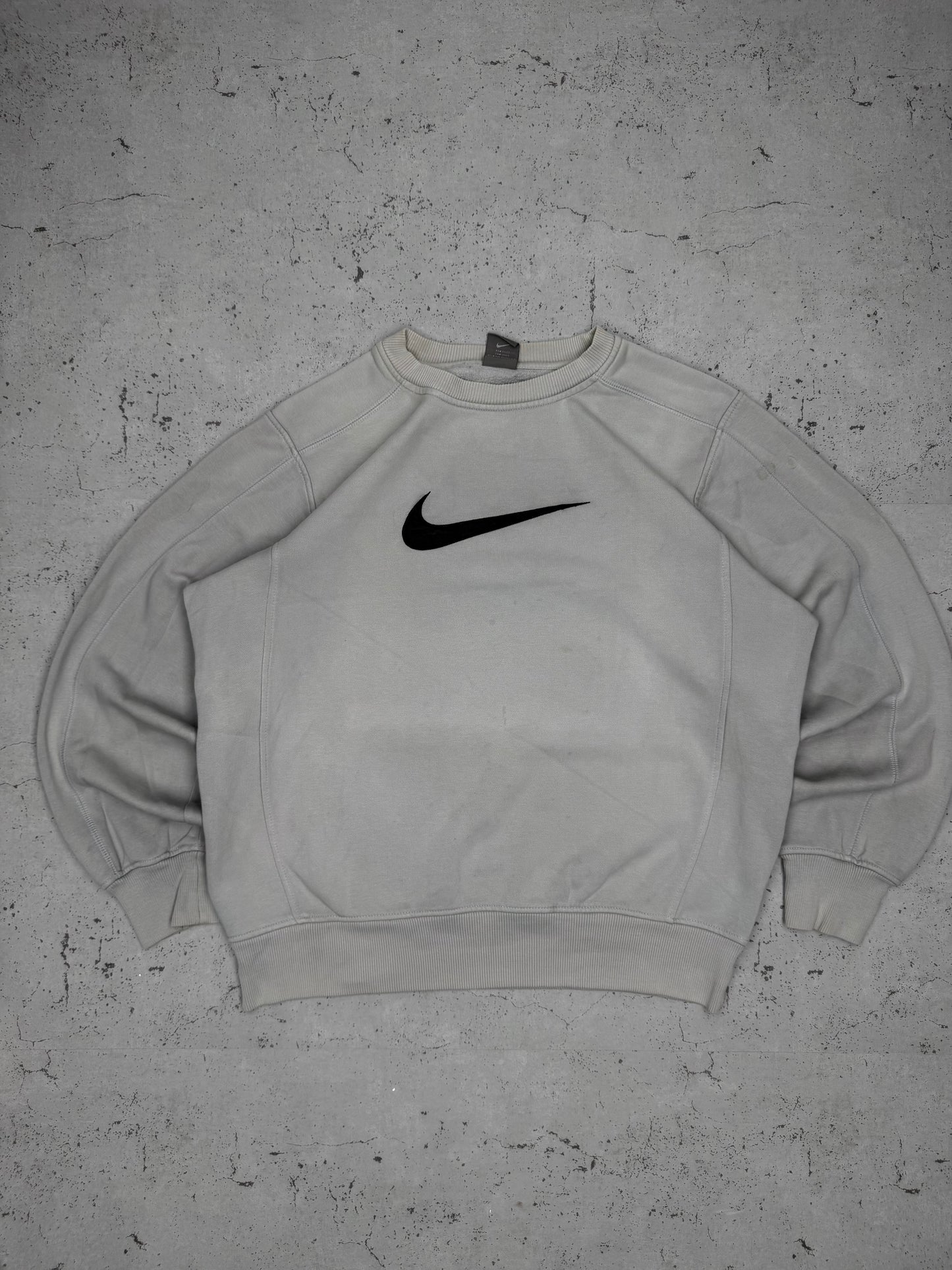 Nike vintage big Swoosh Logo embroidered Sweatshirt Sweater M