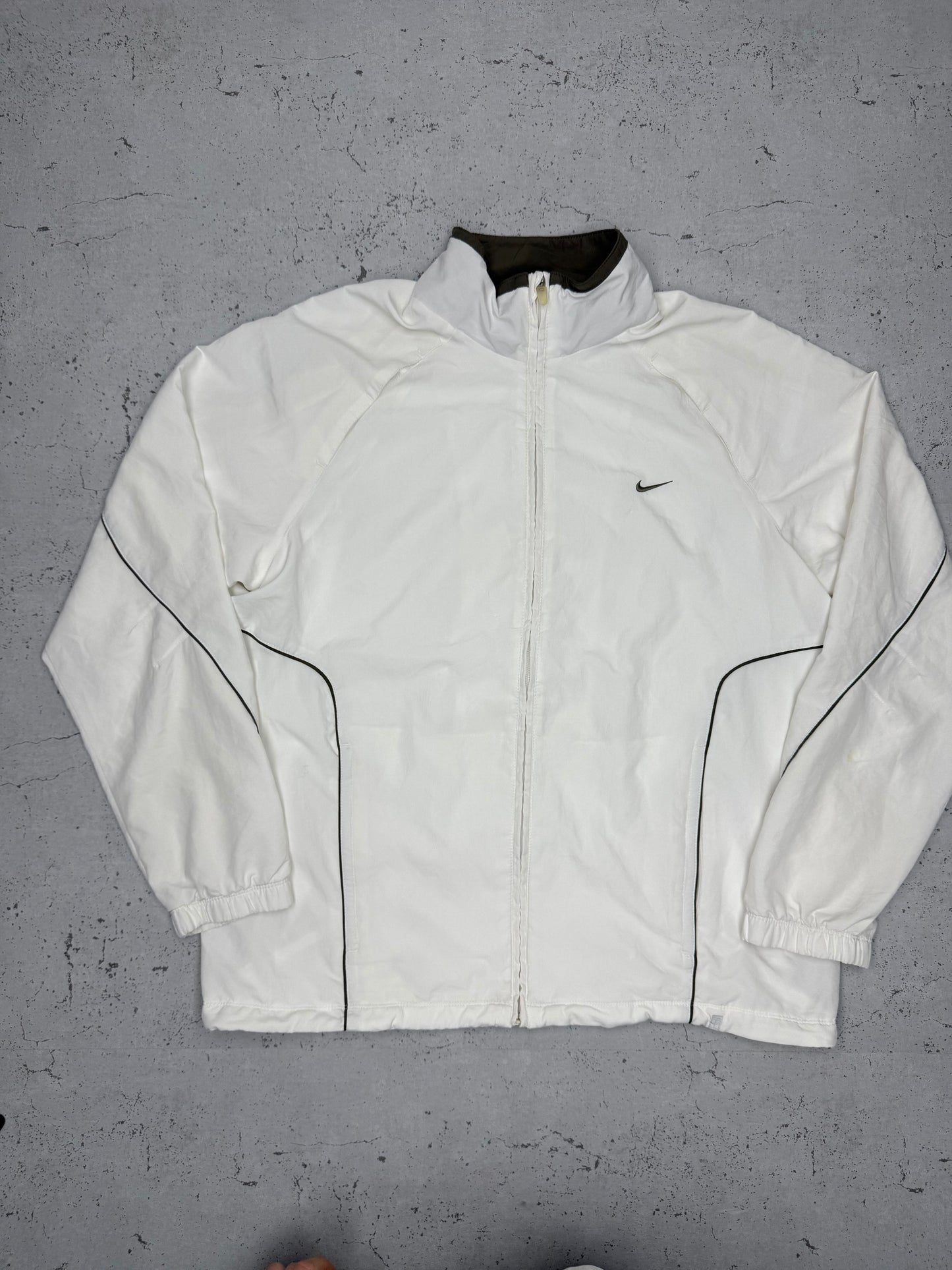Nike vintage small Swoosh embroidered Trackjacket Windbreaker Jacke XL