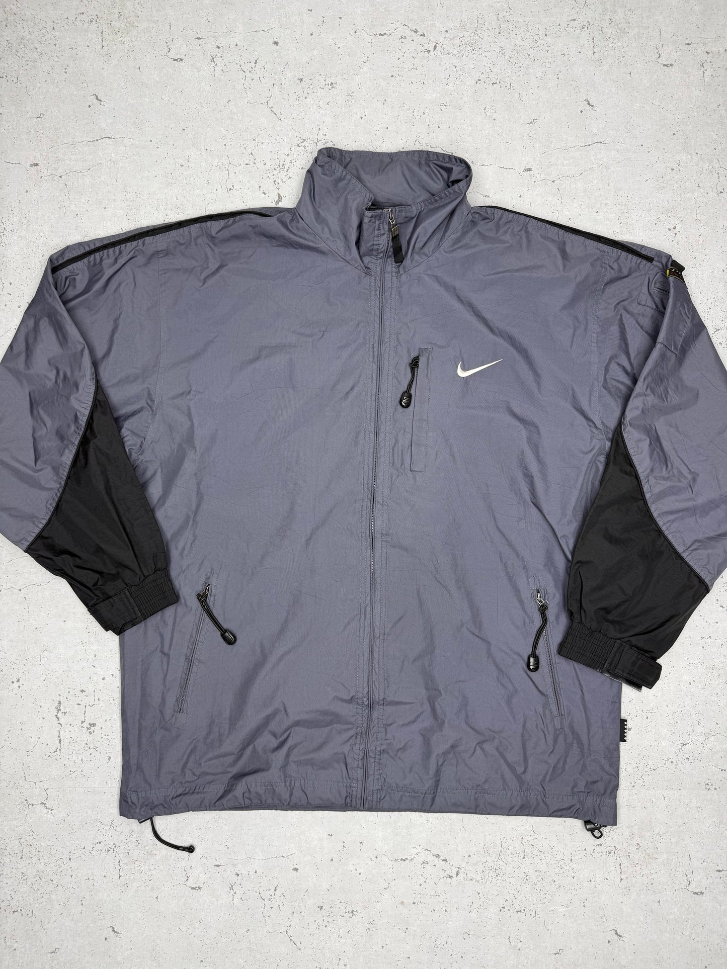 Nike vintage Big Logo Swoosh embroidered Trackjacket Windbreaker Jacke XL
