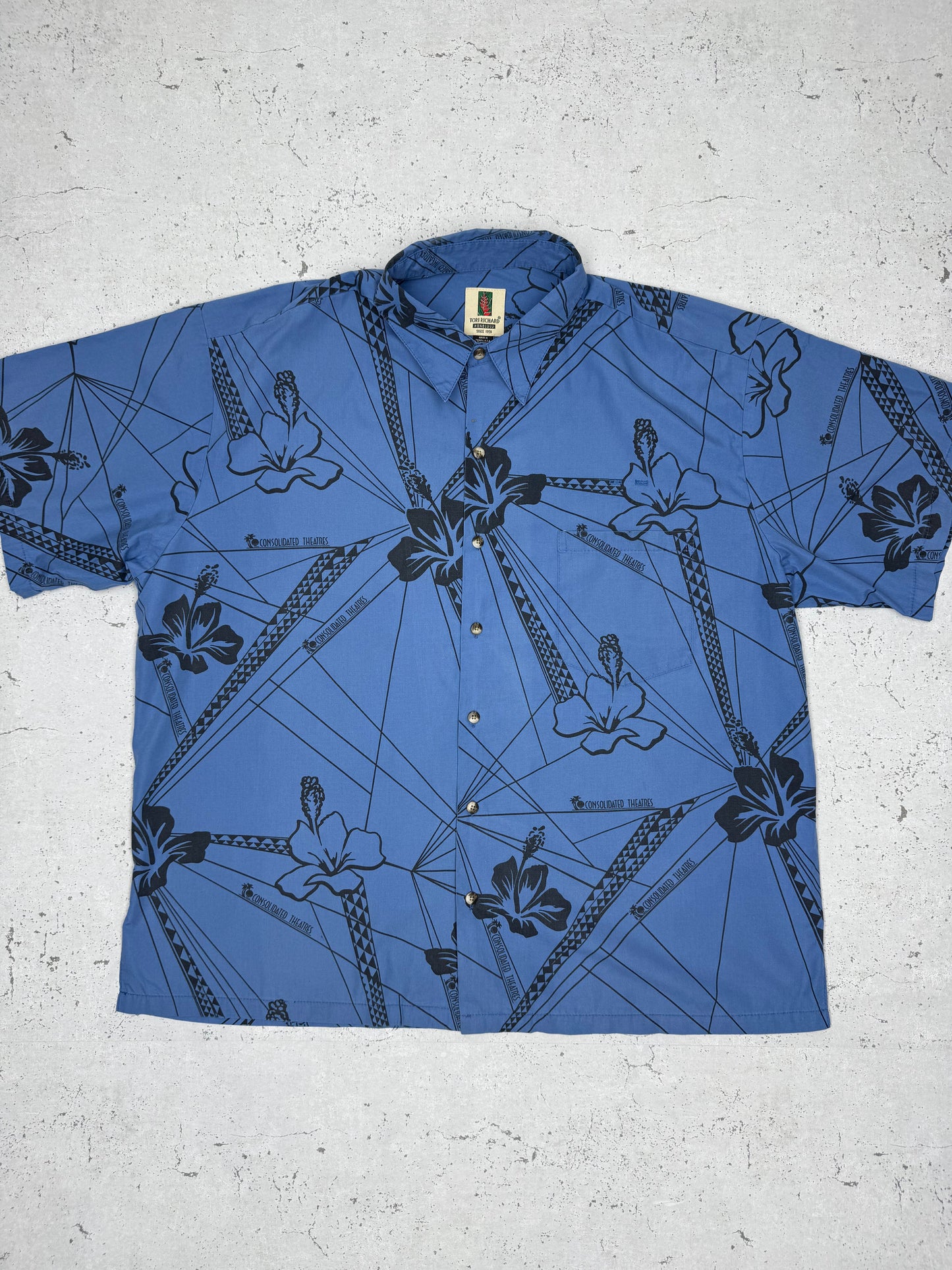 Tori Richard Honolulu Vintage Sommerhemd Hawaii Shirt XXL