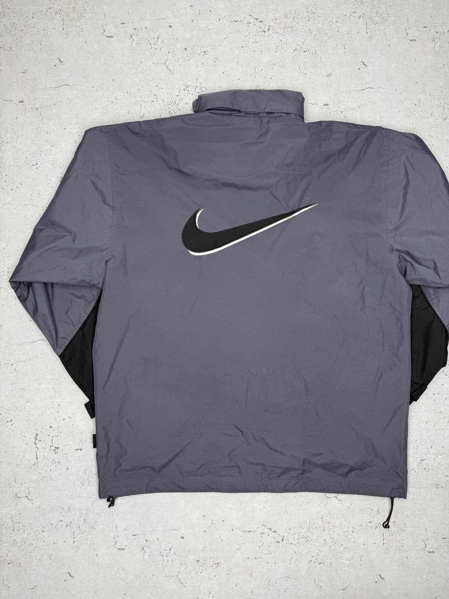 Nike vintage Big Logo Swoosh embroidered Trackjacket Windbreaker Jacke XL