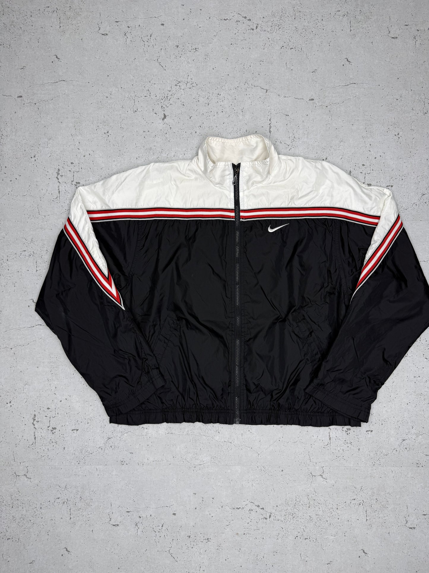 Nike vintage small embroidered Swoosh Trackjacket Windbreaker Jacke M