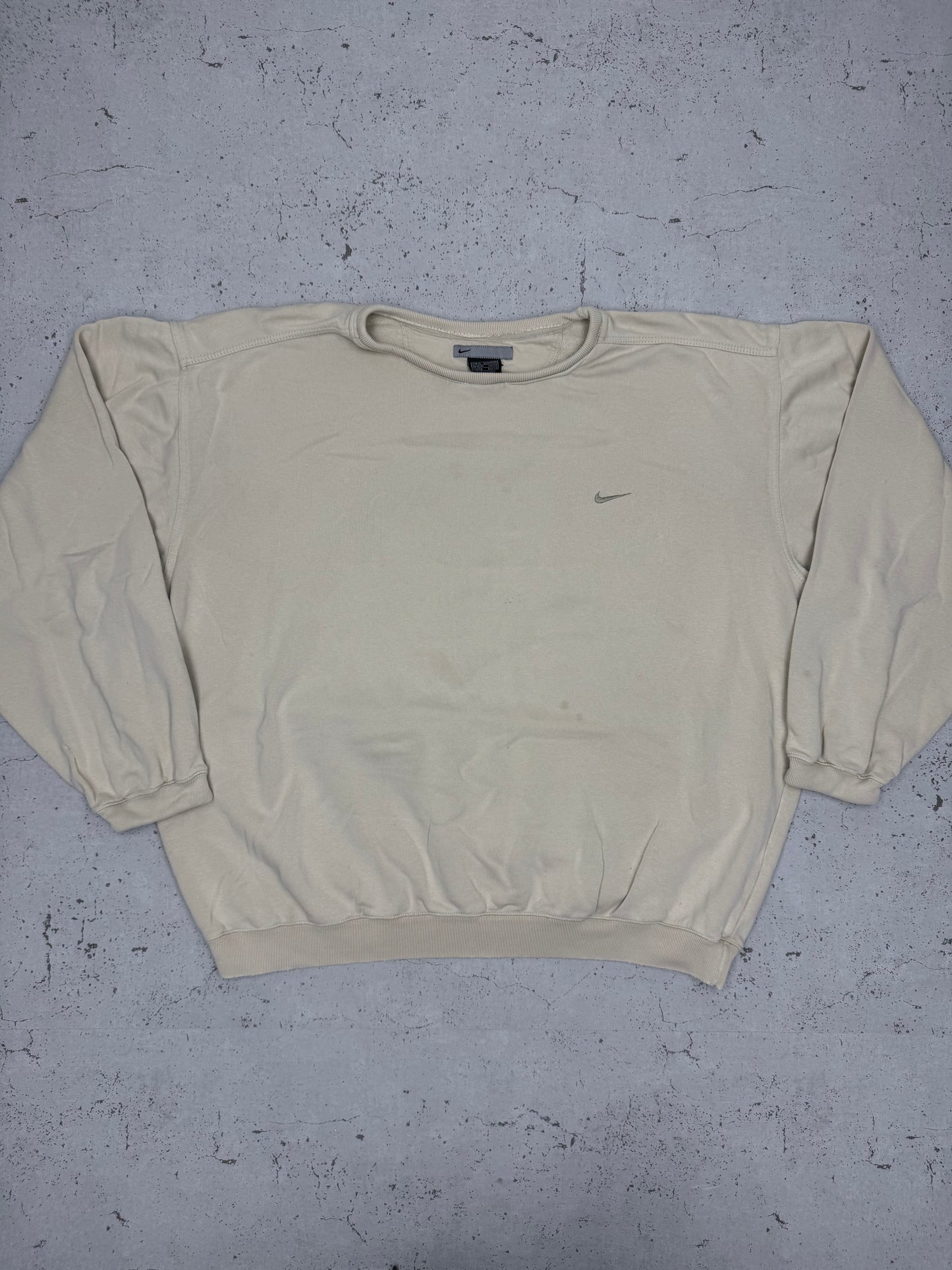 Nike vintage small Logo embroidered Sweatshirt Sweater boxy Fit XL