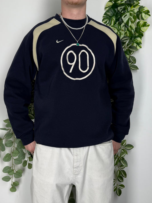 Nike vintage Big Logo embroidered Sweatshirt Sweater XL