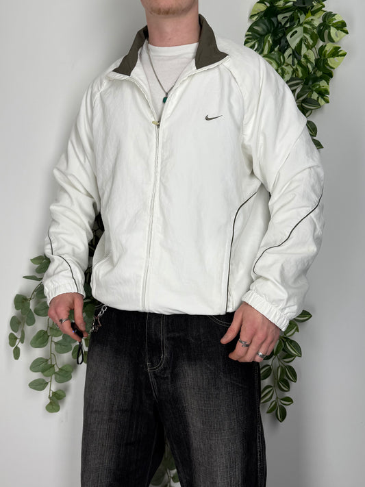 Nike vintage small Swoosh embroidered Trackjacket Windbreaker Jacke XL