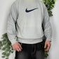 Nike vintage big Swoosh Logo embroidered Sweatshirt Sweater M