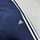 Adidas vintage Trackpants Three Stripes baggy Fit Jogginghose blau L