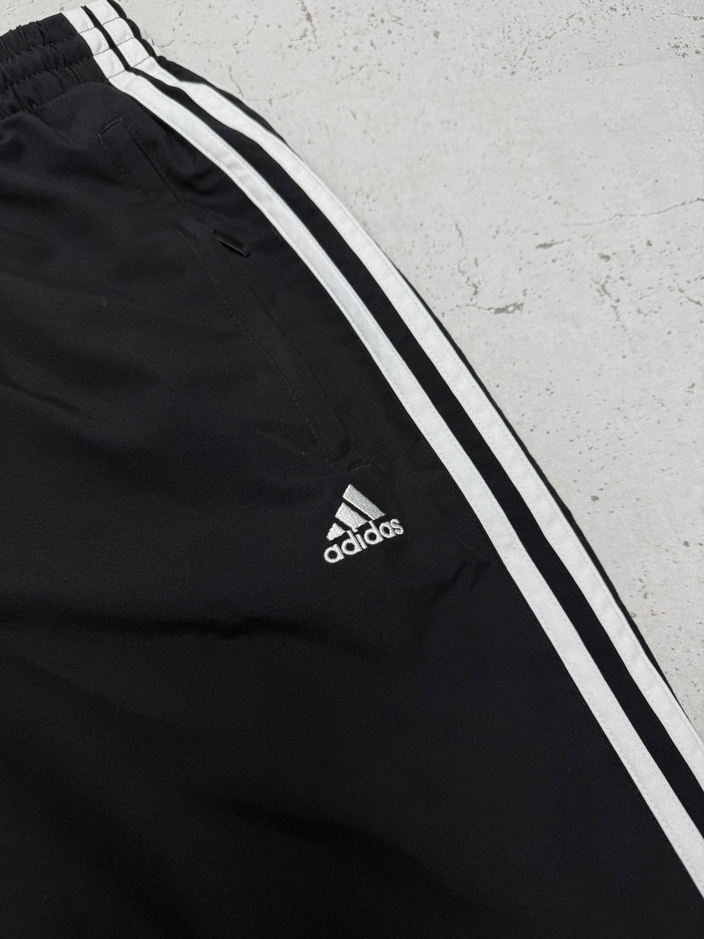 Adidas vintage Trackpants Three Stripes Jogginghose schwarz M