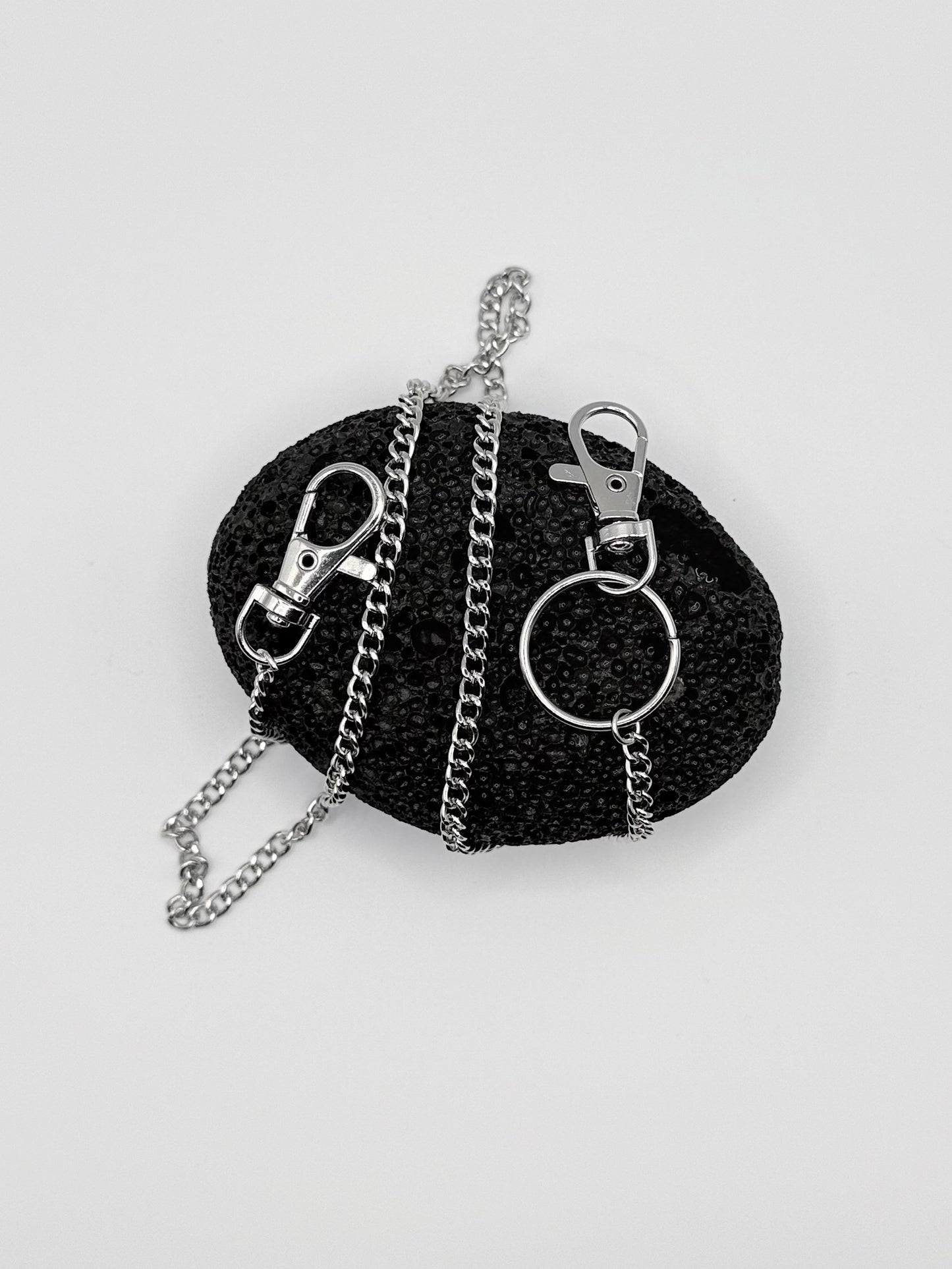 "Simple-Layer" silber Hosenkette Streetwear Y2K Accesoires Fashion Schmuck