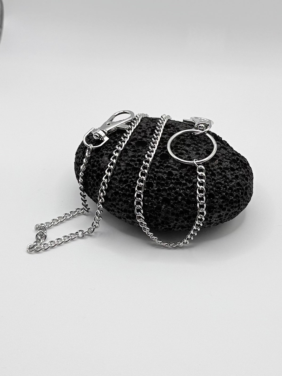 "Simple-Layer" silber Hosenkette Streetwear Y2K Accesoires Fashion Schmuck