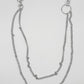 "Two-Layer" silber Hosenkette Streetwear Y2K Schmuck Fashion Accesoires