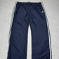 Adidas vintage Trackpants Three Stripes baggy Fit Jogginghose blau XXL