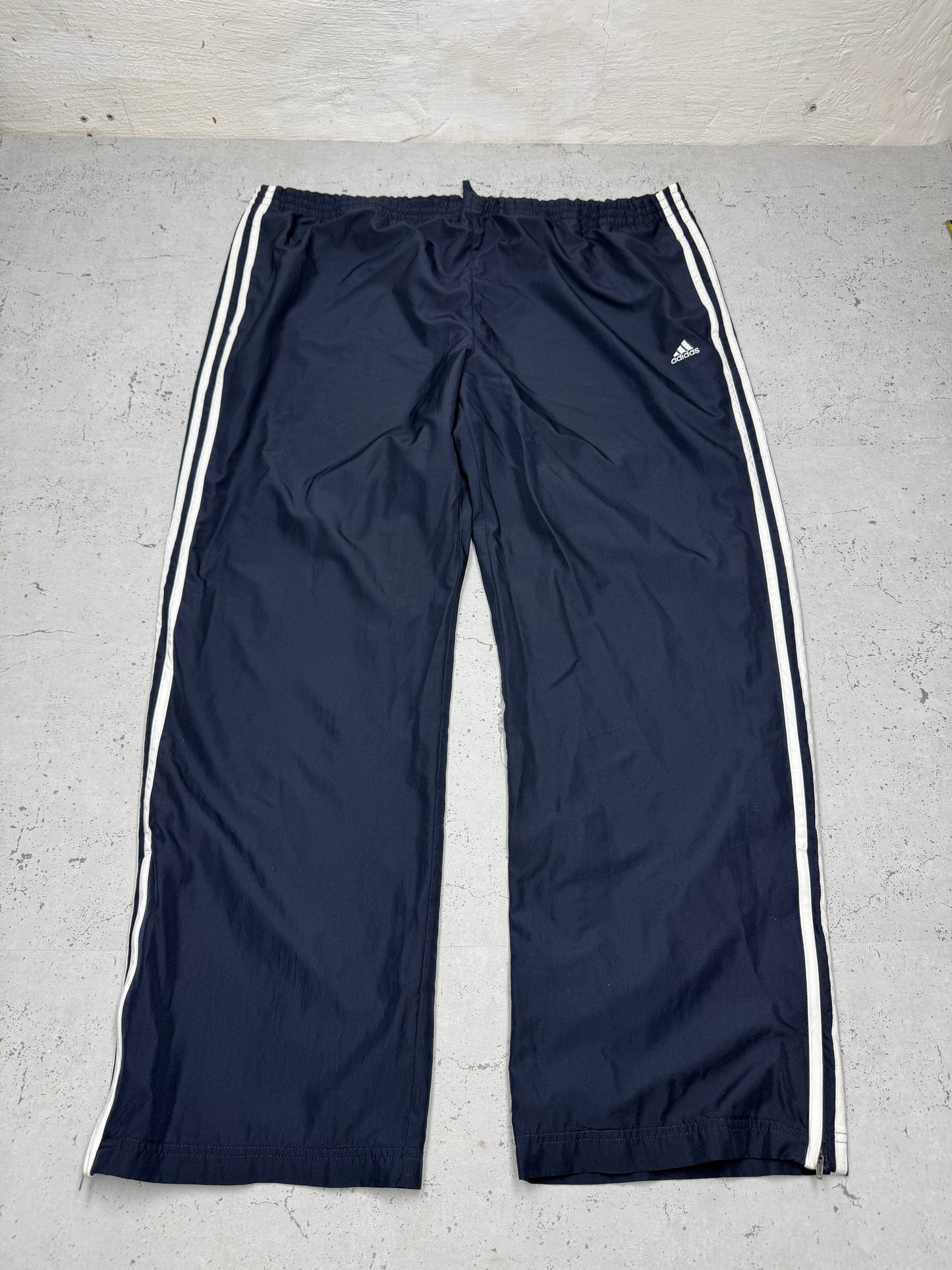 Adidas vintage Trackpants Three Stripes baggy Fit Jogginghose blau XXL