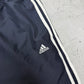 Adidas vintage Trackpants Three Stripes baggy Fit Jogginghose blau XXL