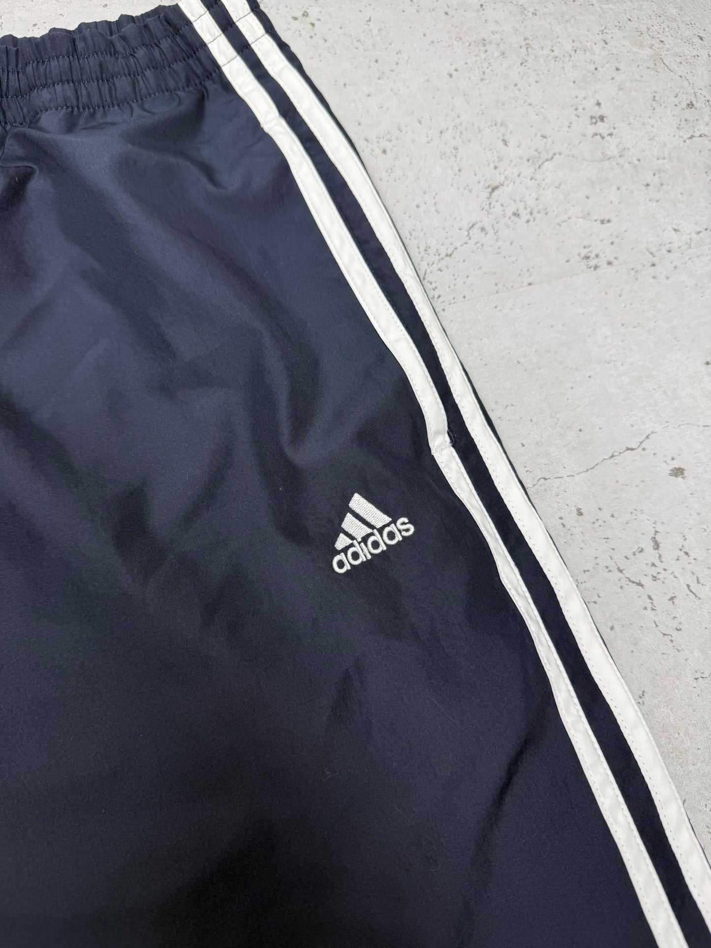 Adidas vintage Trackpants Three Stripes baggy Fit Jogginghose blau XXL