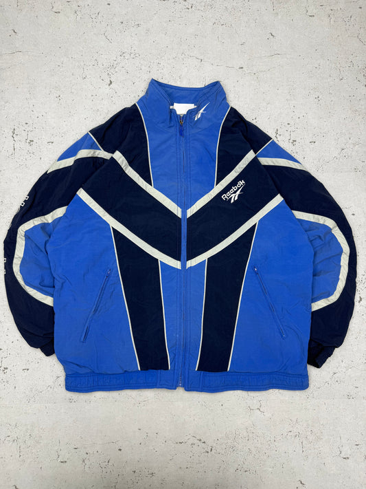 Reebok vintage Trackjacket Windbreaker Jacke blau L