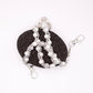 „Silver Pearl“ Perlen-Hosenkette Wallet Chain mit Silber-Details Y2K Streetstyle