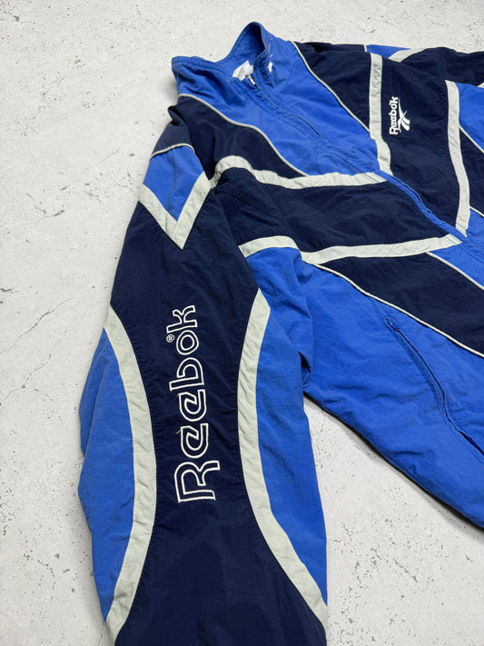 Reebok vintage Trackjacket Windbreaker Jacke blau L