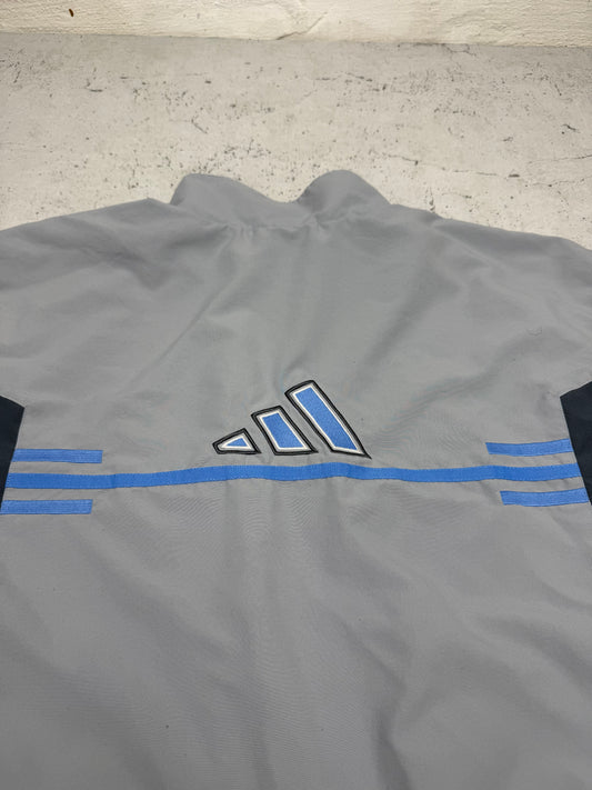 Adidas vintage Trackjacket big logo Windbreaker jacke blau XL