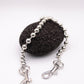 "Chrome Pulse" – Hosenkette aus Metalllperlen