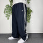 Adidas vintage Trackpants Three Stripes baggy Fit Jogginghose blau XXL