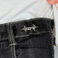 "StarLock" Streetwear silber Clips zum enger Stellen & croppen Gürtel Ersatz Y2K