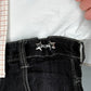 "StarClip" Gürtel Clips Silber Streetwear Belt Ersatz Croppen Stern Design Silber Gold