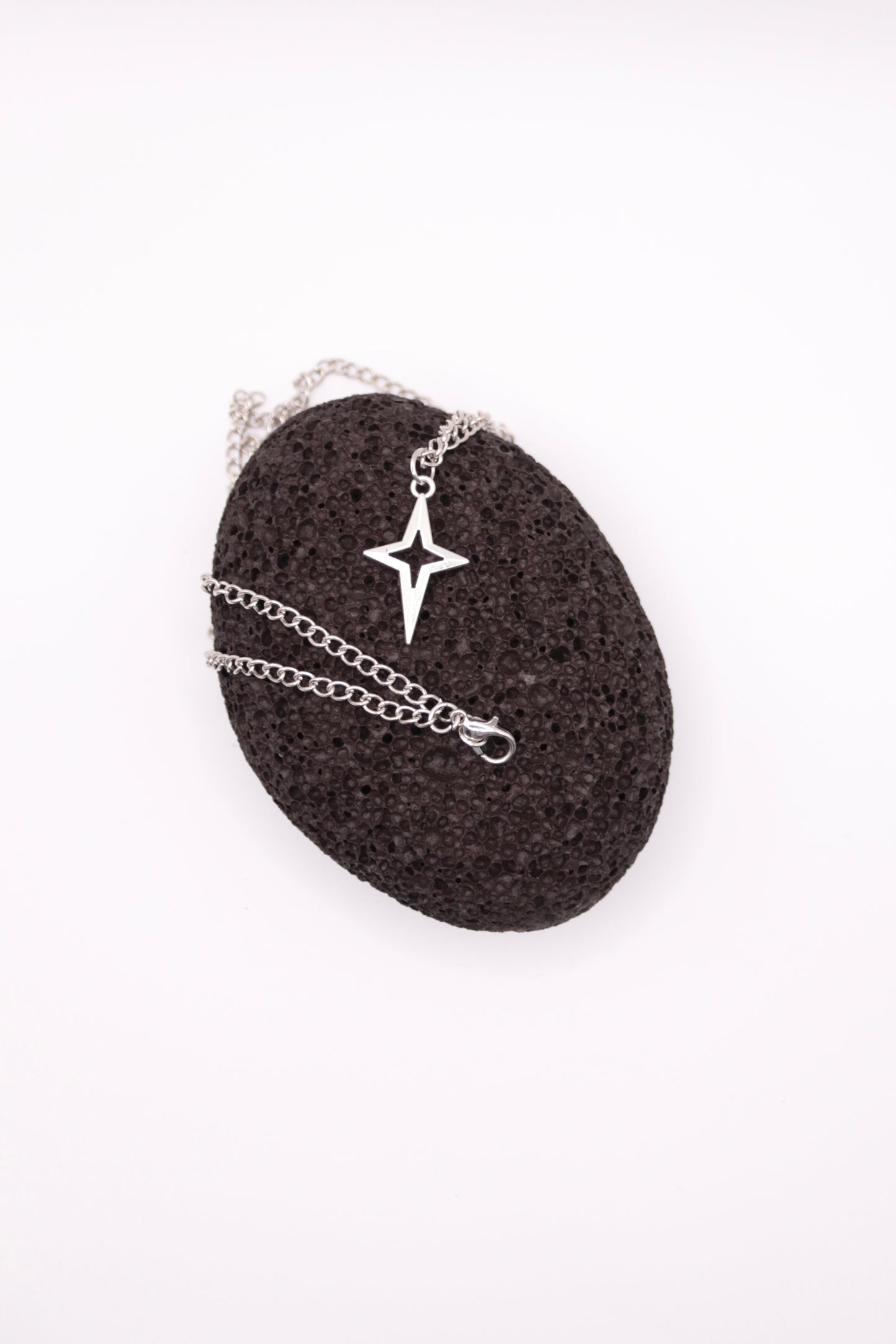 Silberkette mit Stern-Anhänger – Y2K Star Necklace | Streetwear Surfer Hip Hop Look