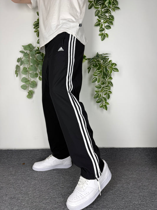 Adidas vintage Trackpants Three Stripes Jogginghose schwarz M