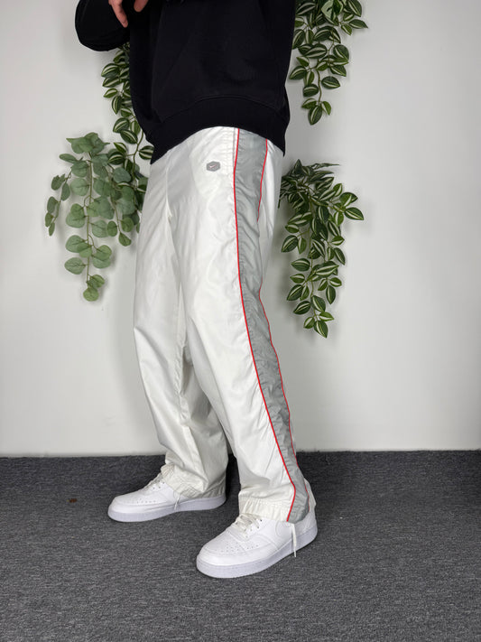 Nike vintage Trackpants baggy Fit Jogginghose weiß S