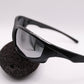 Schwarze Sport-Sonnenbrille • Futuristic Y2K Vibe