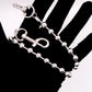 "Chrome Pulse" – Hosenkette aus Metalllperlen