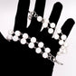 „Crystal Sphere“ Doppellagige Strass-Hosenkette Iced Out