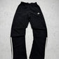 Adidas vintage Trackpants Jogginghose Jogger Three Stripes schwarz S