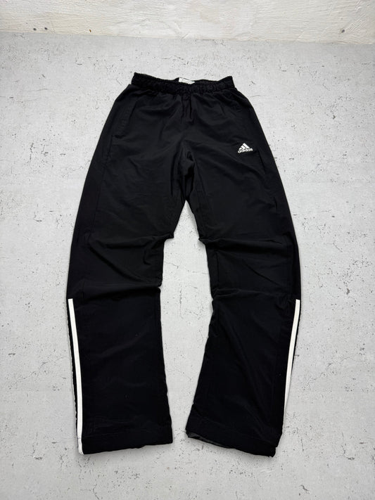 Adidas vintage Trackpants Jogginghose Jogger Three Stripes schwarz S