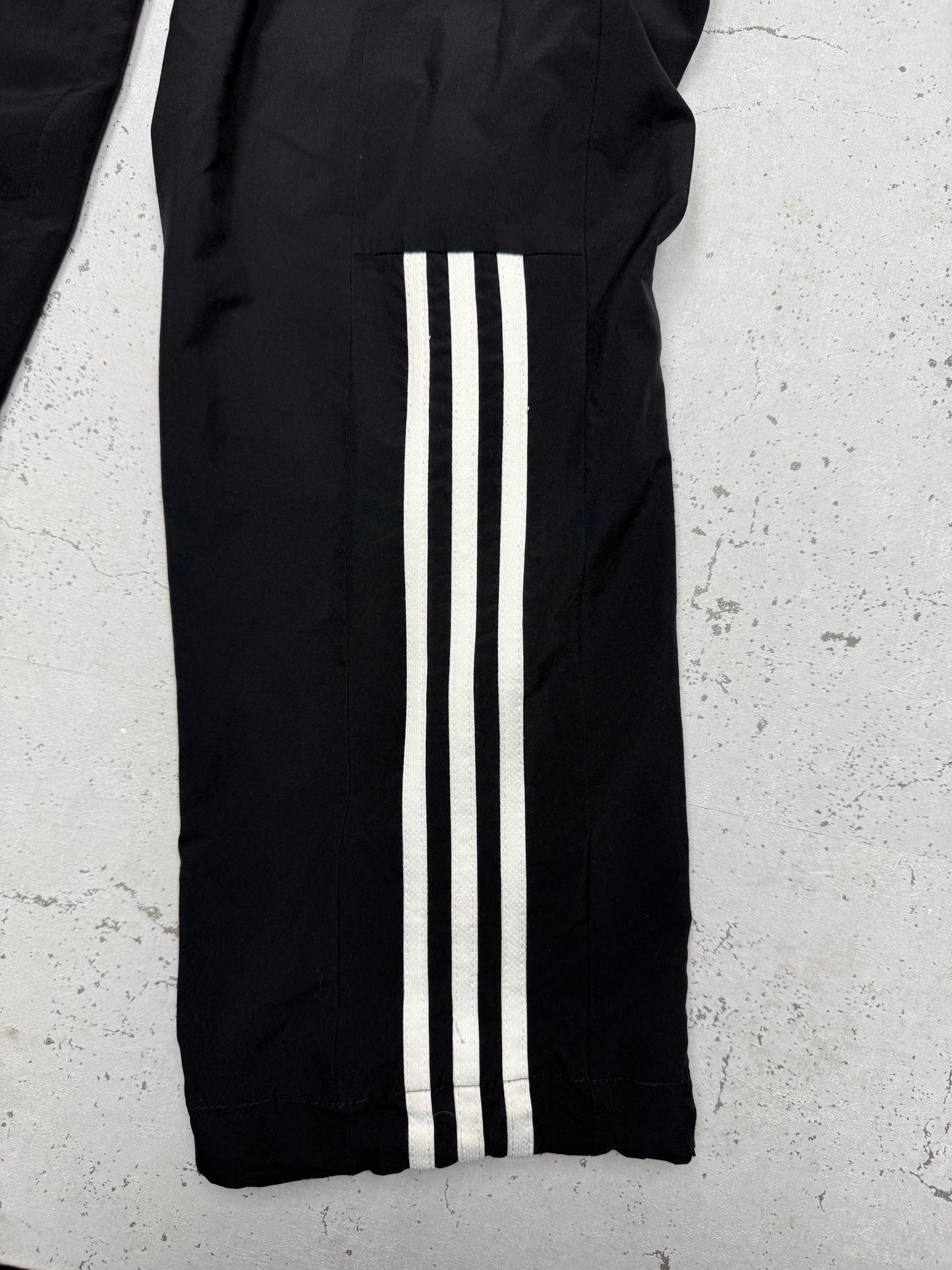 Adidas vintage Trackpants Jogginghose Jogger Three Stripes schwarz S