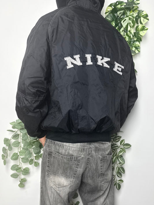 Nike vintage Big Logo Spellout embroidered Jacke Trackjacket Windbreaker L